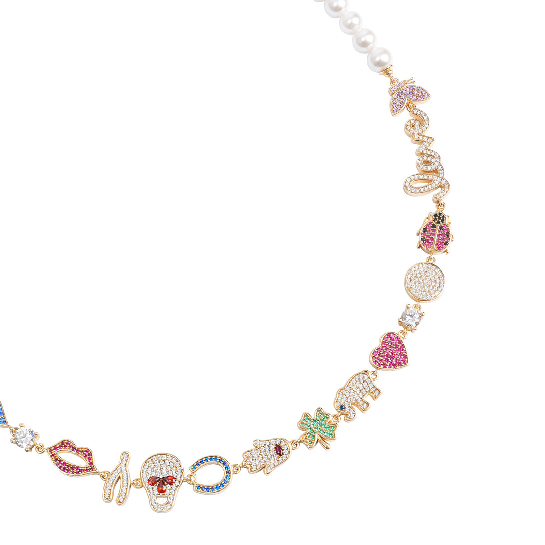 Seaside Treasures Emoji Pearl Necklace