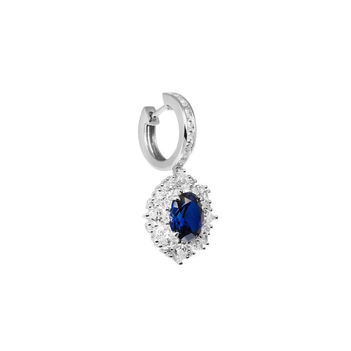 HERMOSA Sapphire Royal Blue 晶钻耳环