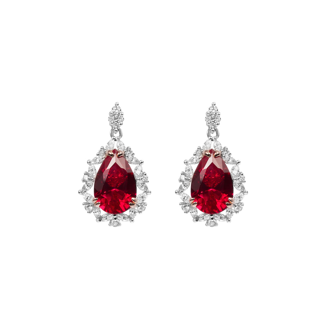 HERMOSA Ruby Red Earrings