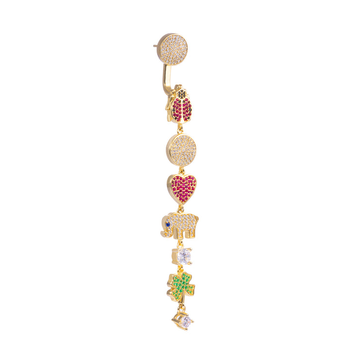 Seaside Treasures Emoji Two-way Dangle Earrings