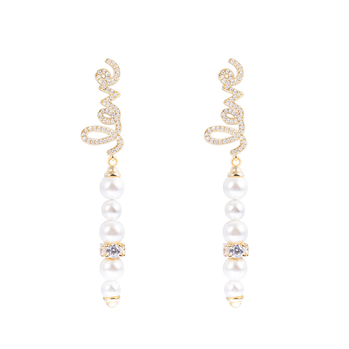 Seaside Treasures Emoji Pearl Dangle Earrings