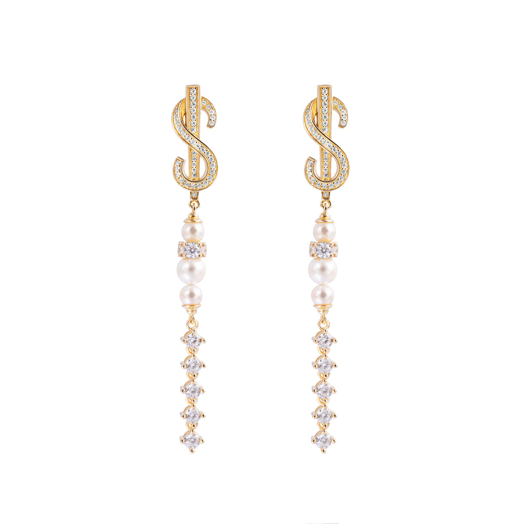 Seaside Treasures Emoji Pearl Dangle Earrings