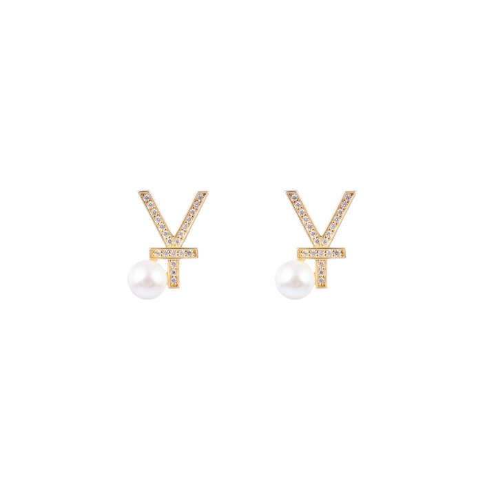 Seaside Treasures Emoji Pearl Stud Earrings (Single Earring)