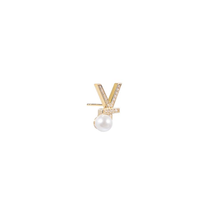 Seaside Treasures Emoji Pearl Stud Earrings (Single Earring)