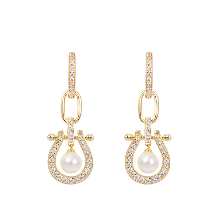 Seaside Treasures Herradura Pearl Two-way Drop Earrings