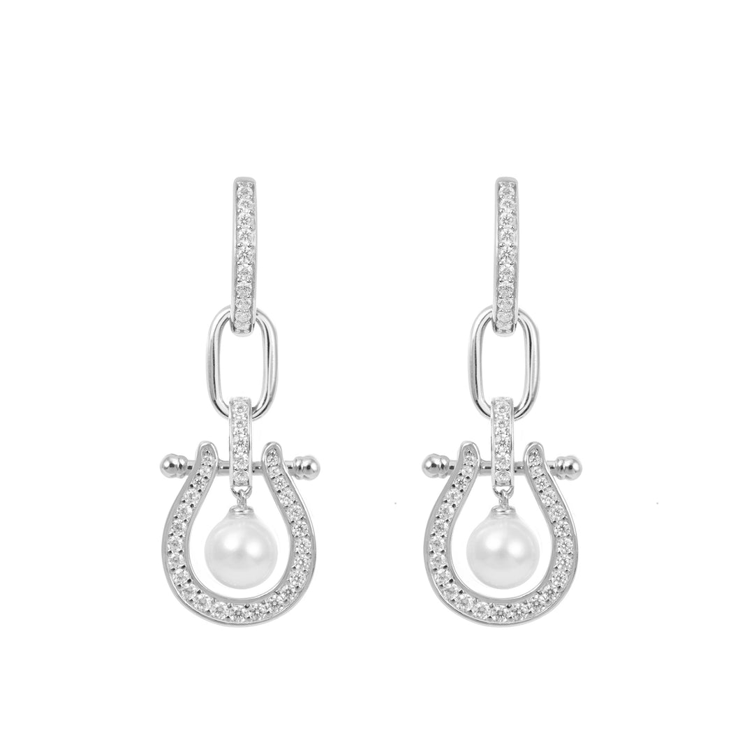 Seaside Treasures Herradura Pearl Two-way Drop Earrings