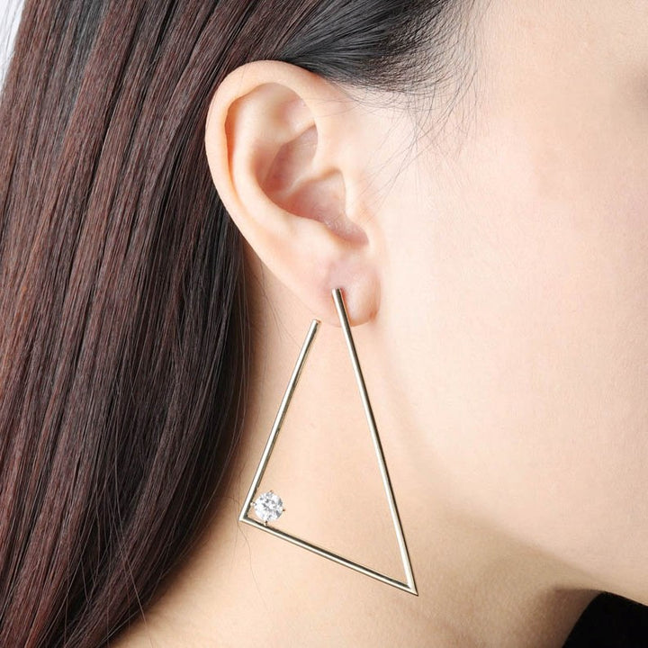 Fancy 120V Collection Triangle Earring (Single Earring-Right)