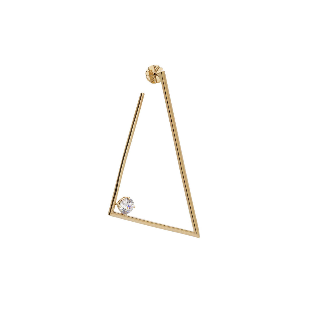 Fancy 120V Collection Triangle Earring (Single Earring-Right)