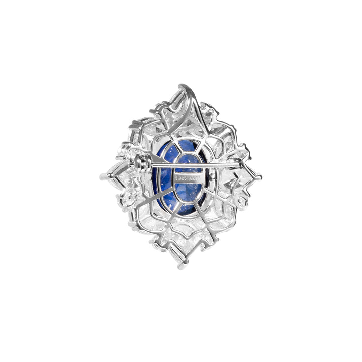 HERMOSA Sapphire Royal Blue 晶钻两用胸针