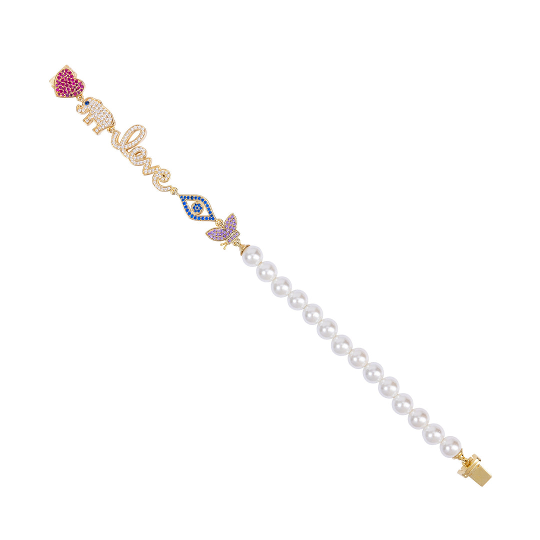 Seaside Treasures Emoji Pearl Bracelet