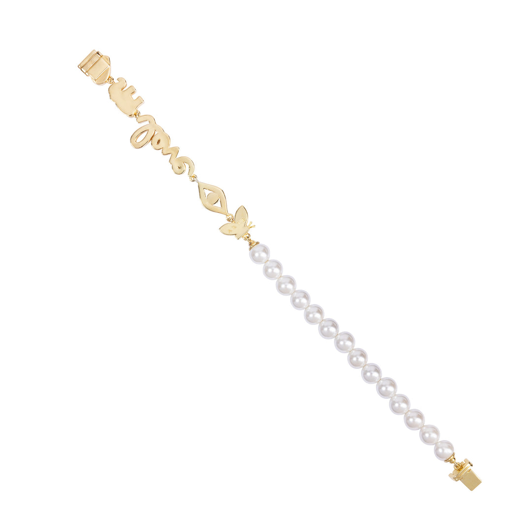 Seaside Treasures Emoji Pearl Bracelet