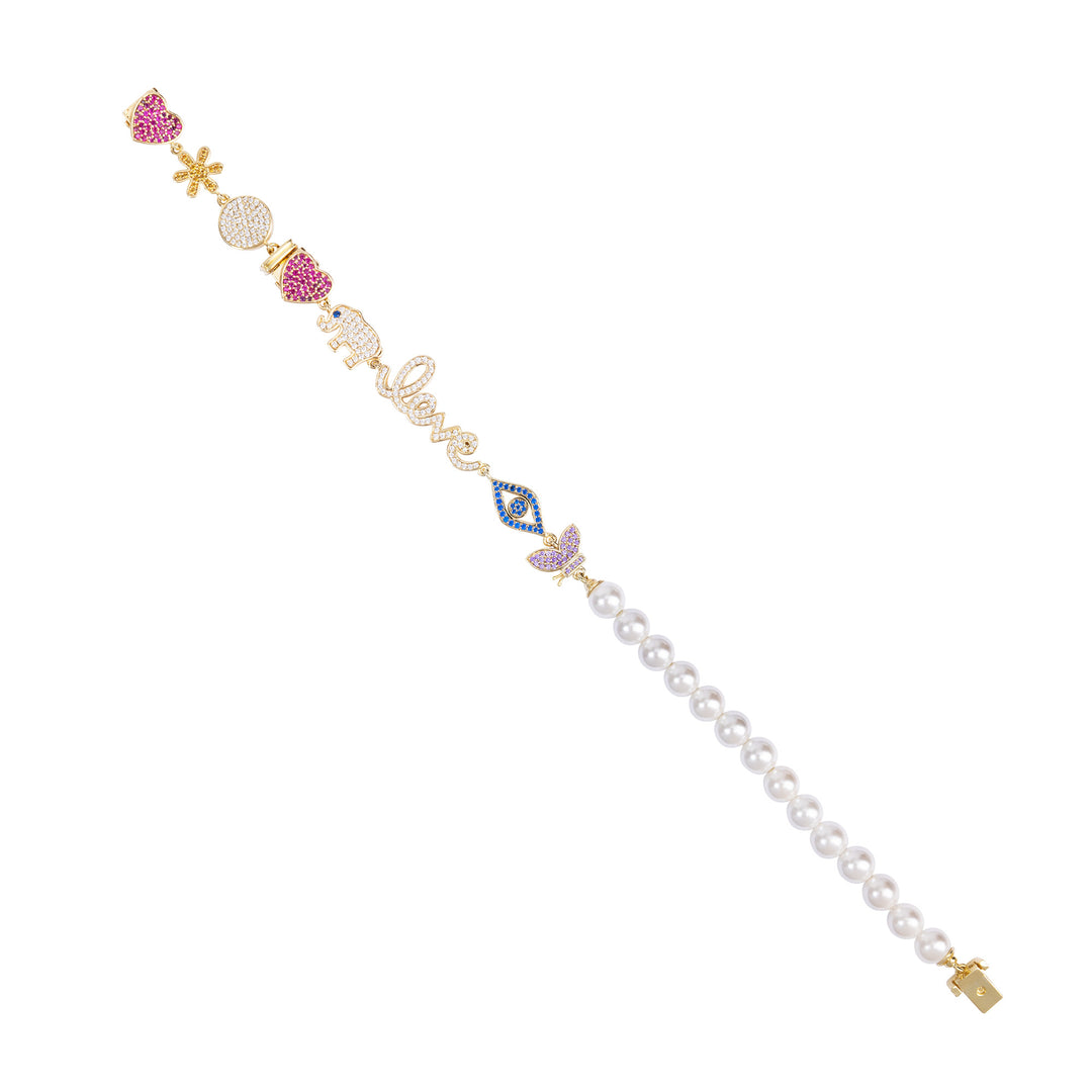 Seaside Treasures Emoji Pearl Bracelet