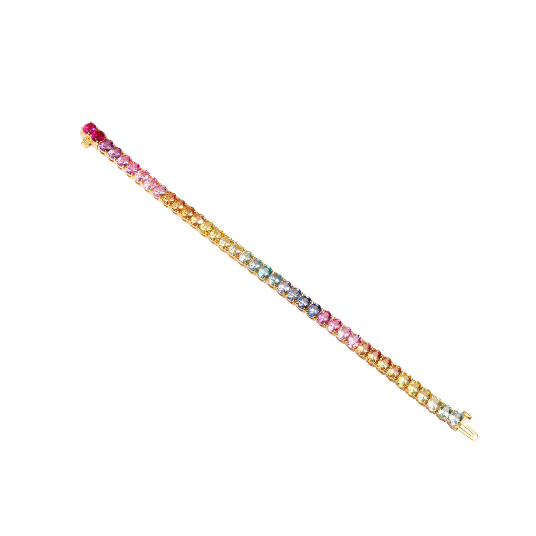 GEMMA Rainbow Tennis Bracelet