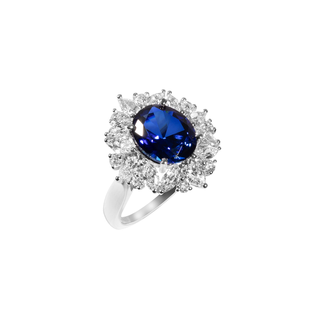 HERMOSA Sapphire Royal Blue 晶鑽戒指