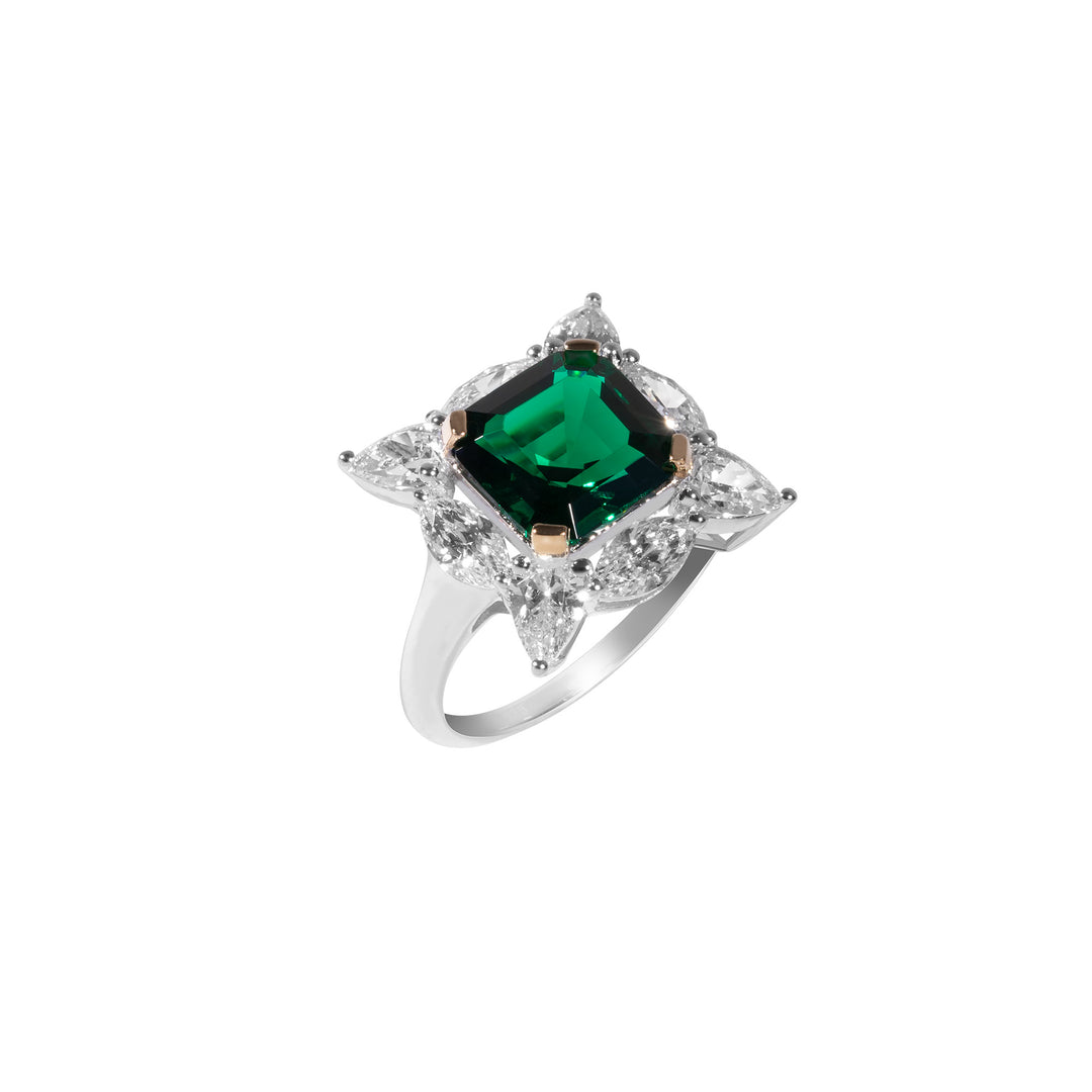 HERMOSA Emerald Green 晶鑽戒指