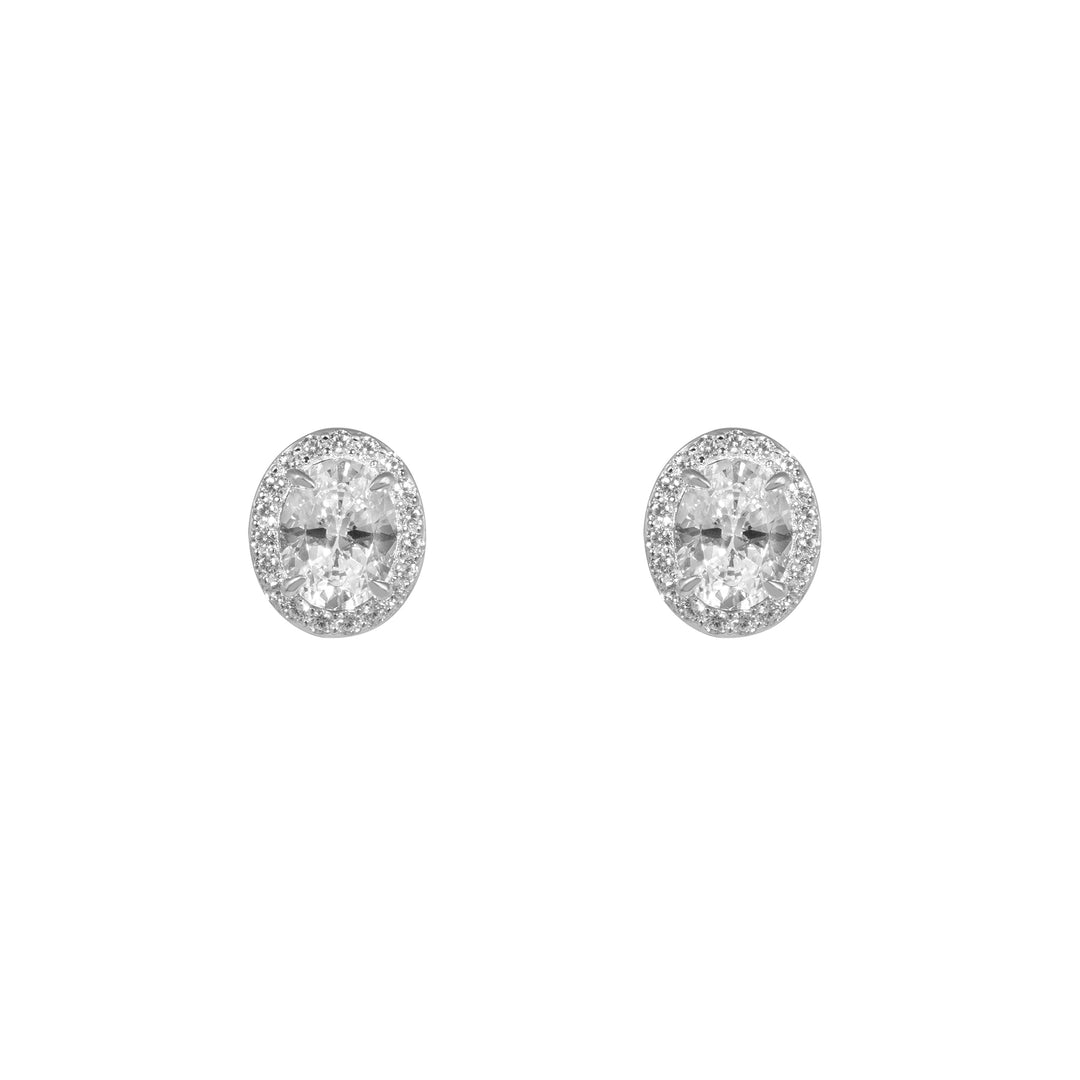 GEMMA Oval Earrings (Stud/Clip-on)