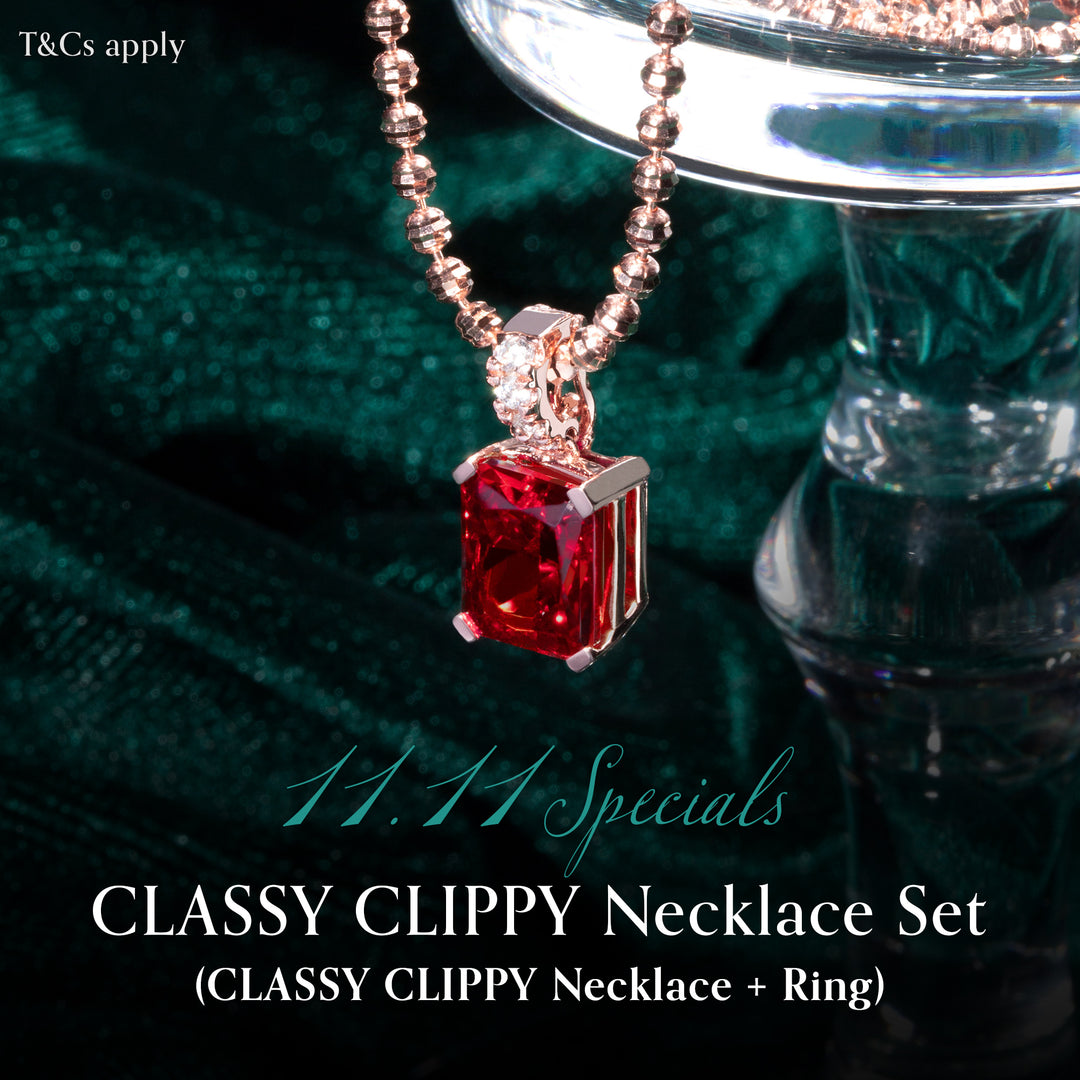 CLASSY CLIPPY Necklace Set - Pretty Woman Pendant