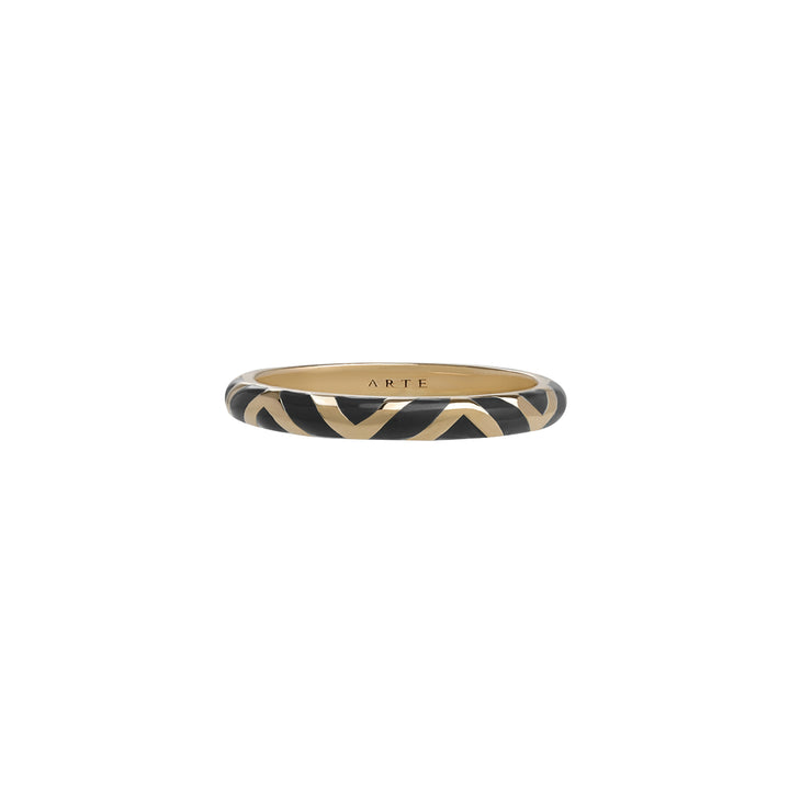 Color Me 120V Geometric Ring - Black - ARTE Madrid