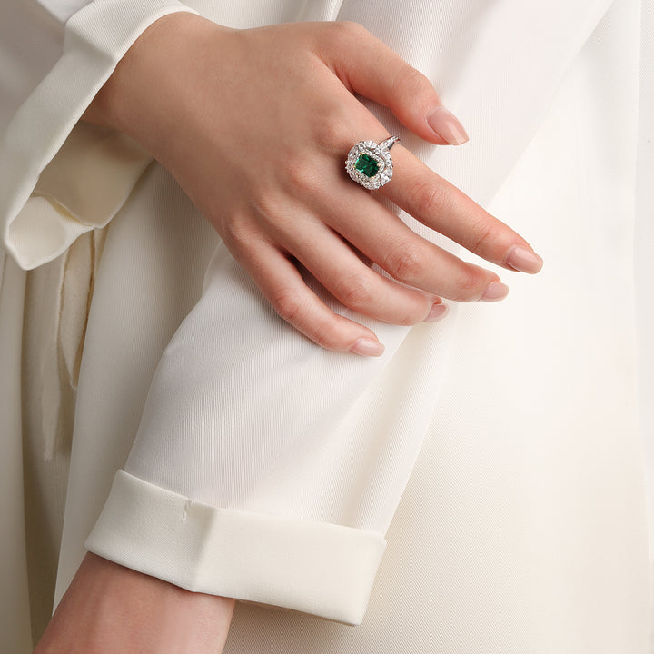 ALWAYS Mesmerizing Emerald Green Ring - ARTE Madrid